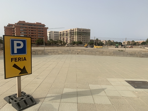 Nuevo estacionamiento de vehículos para el partido de fútbol U.D. Almería-Real Madrid C.F
