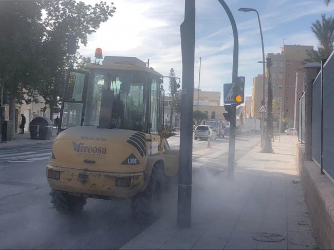 Corte de tráfico el martes por obras en la intersección de Ctra. Ronda y Ctra. Níjar