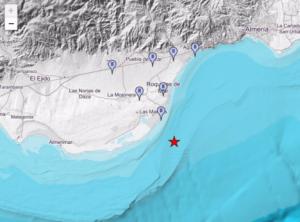 Terremoto de 2,4 grados en la costa de Roquetas de Mar sin causar daños