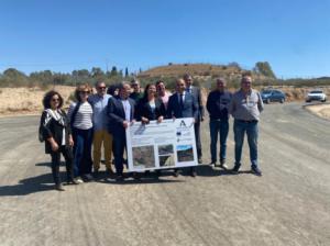 La consejera de Agricultura visita las obras del camino rural Galafa y Los Canos de Pulpí