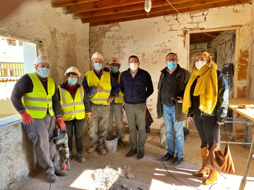 El director del SEPE visita las obras que se realizan en Terque