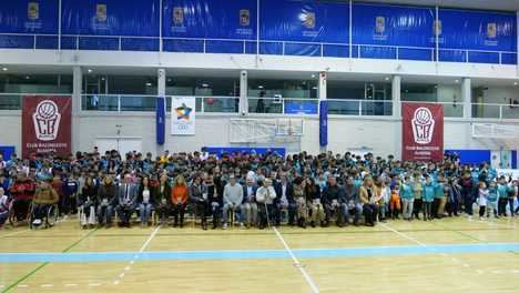 El CB Almería, Diputación y Ayuntamiento homenajean a los centros educativos que impulsan el Baloncesto Base