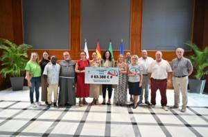 La recaudación de los abanicos solidarios de la Feria deja más de 63.000 euros para cuatro entidades sociales