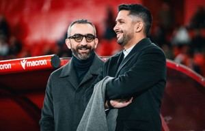 Al Khereiji celebra el tercer triunfo seguido del Almería