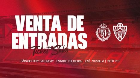 Entradas a la venta para Valladolid