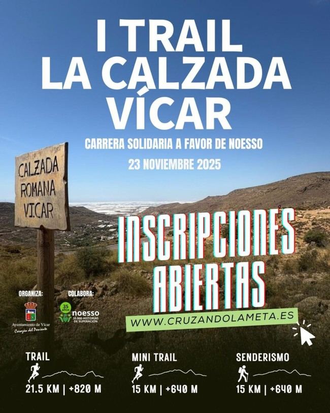 Inscripciones abiertas para el I Trail La Calzada en Vícar