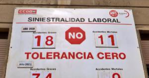 Protesta sindical por accidente laboral en El Ejido