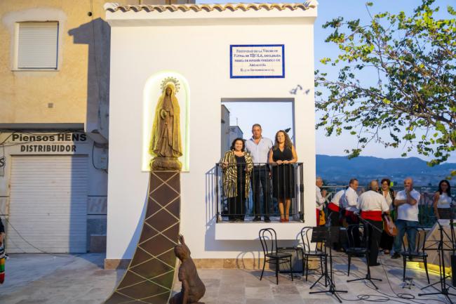 Tíjola estrena plaza en honor a la festividad de la Virgen de Fátima