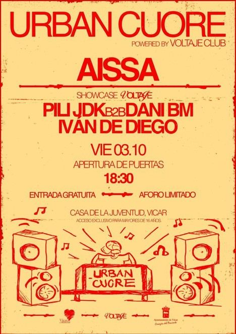 Aissa y Voltaje Club se presentan en Vícar este viernes