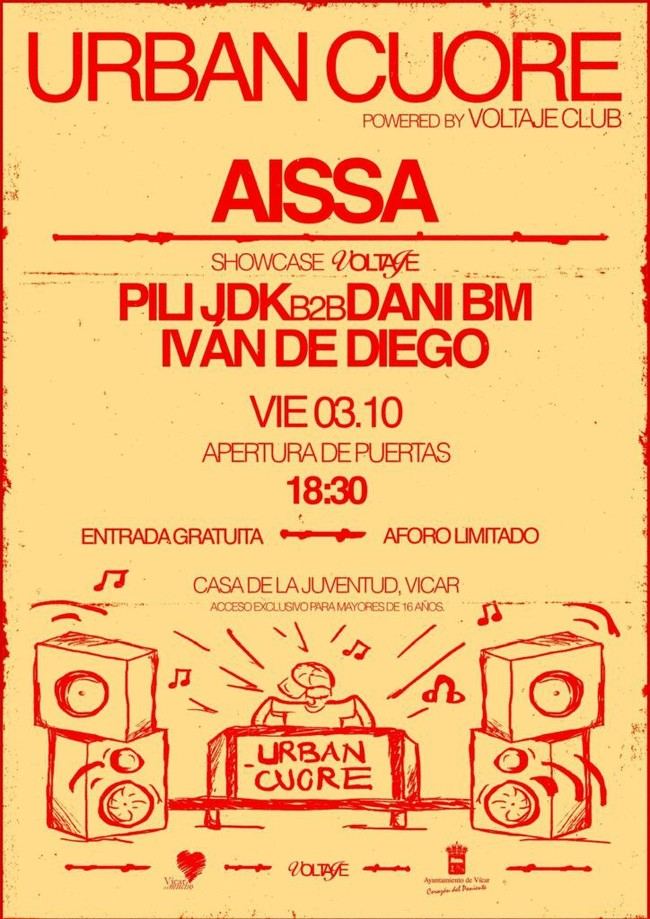 Aissa y Voltaje Club se presentan en Vícar este viernes