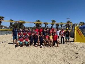 La selección española femenina de vóley playa entrena en Almería