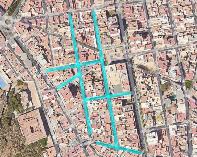 Remodelación de seis calles en el entorno de Puerta de Purchena por 1,7 millones de euros
