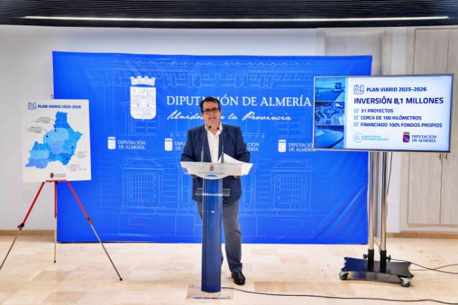 Diputación de Almería lanza Plan Viario 2025-2026 con 31 proyectos