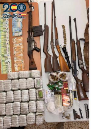 Golpe al narcotráfico en El Ejido: desarticulada una red con armas y cocaína rosa