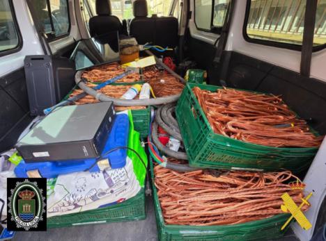 Detenidos tres hombres por robar fitosanitarios valorados en 100.000 euros en Almería
