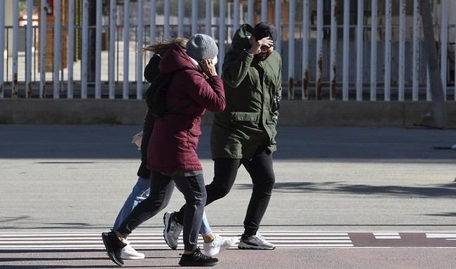 Almería en alerta naranja por vientos y fenómenos costeros