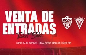Entradas ya a la venta para Almería-Mirandés
