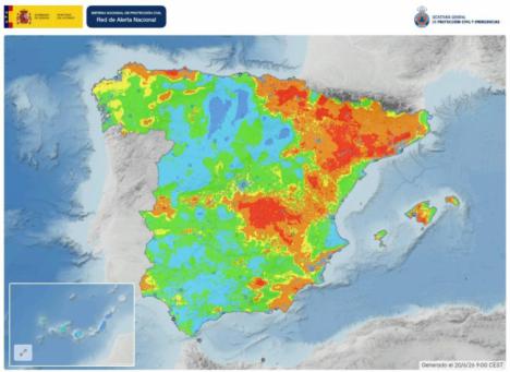 El este de Almería entra en alerta por el riesgo alto de incendios forestales al inicio del verano