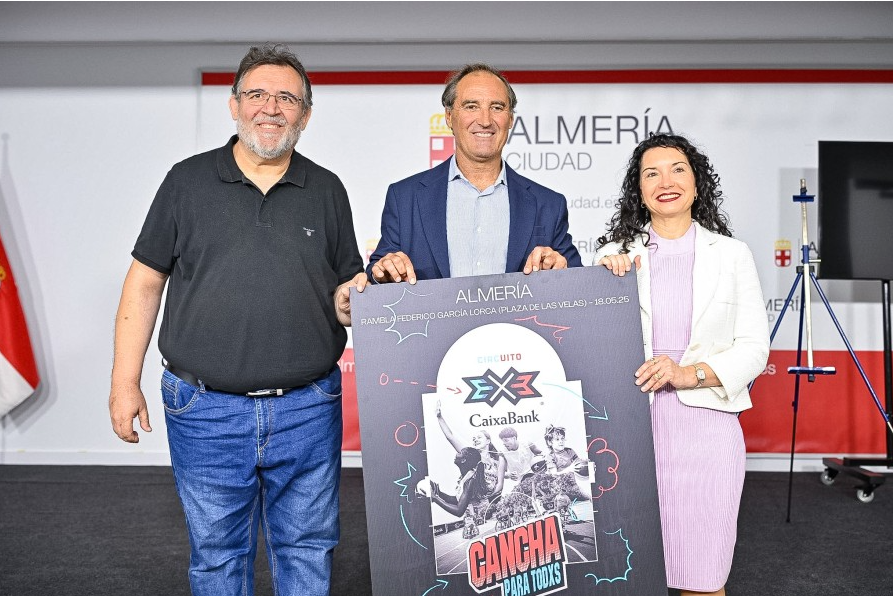 Circuito 3x3 de baloncesto llega a Almería el 18 de mayo