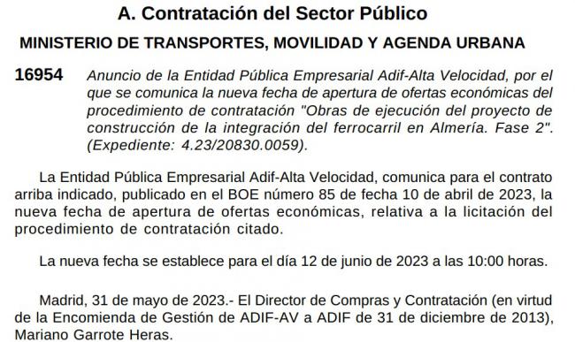 Nuevo retraso: El AVE ya va por el verano de 2026