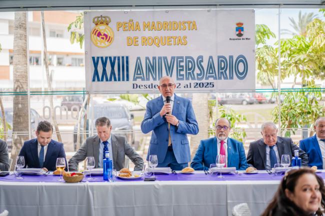 La Peña Madridista de Roquetas de Mar celebra su XXXIII Aniversario