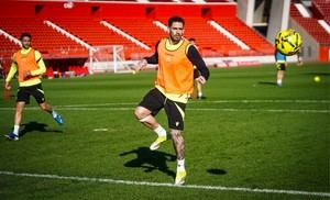 Miguel de la Fuente se une a los entrenamientos del Almería