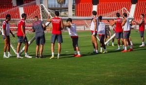 Almería se prepara para el Sabadell