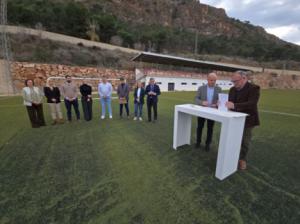 Diputación y Ayuntamiento reconstruirán el Campo de Fútbol de Alhama de Almería