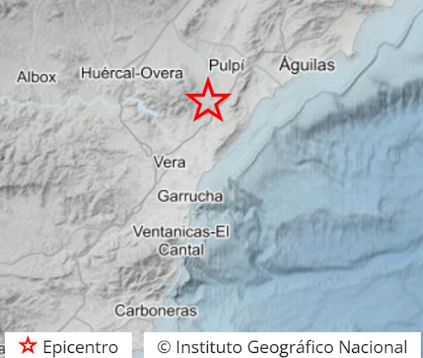 Terremoto leve en Pulpí sin daños reportados