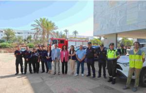 Visita al dispositivo de seguridad del festival Dreambeach