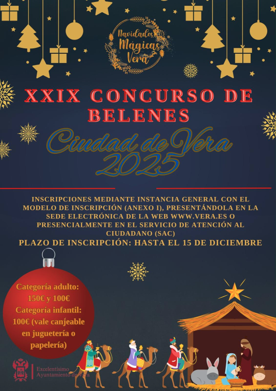 Vera convoca su concurso de belenes con premios de hasta 150 euros