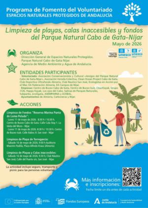 El Cabo de Gata-Níjar se moviliza en mayo para blindar su ecosistema marino en Almería