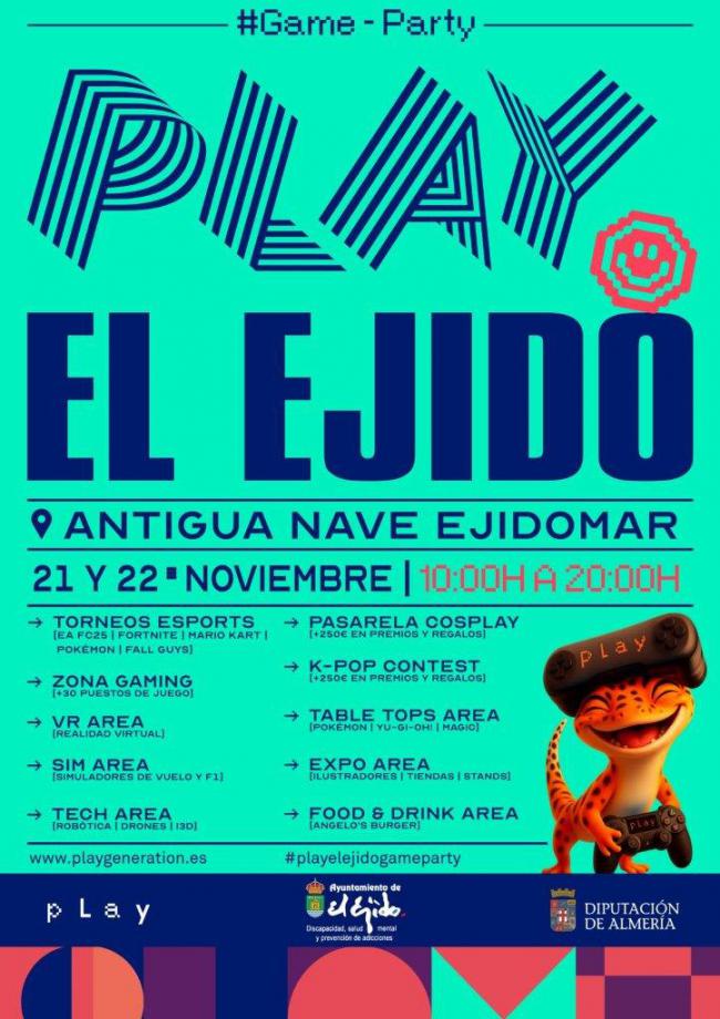 La fiesta de videojuegos más grande del Poniente almeriense llega gratis a El Ejido
