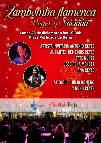 Zambomba Flamenca 'Reyes y Navidad' en la Plaza Porticada el 23 de diciembre