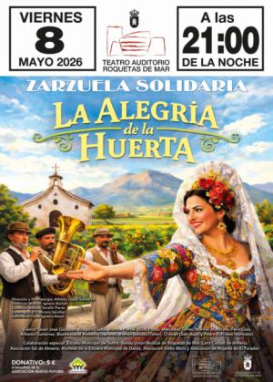 La Escuela Municipal de Teatro de Roquetas ponen en escena la zarzuela ‘La alegría de la huerta’