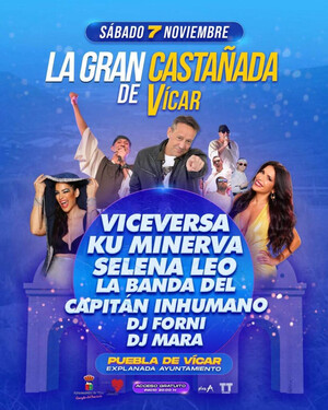 La Gran Castañada de Vícar tendrá música de los 90 el 7 de noviembre