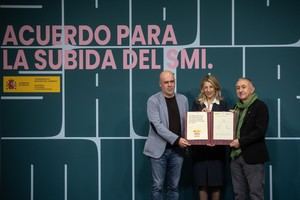 Sindicatos exigen un aumento del SMI a 1.273 euros para 2026