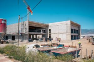 Continúan los trabajos de contrucción del futuro Centro Deportivo Urbano de Roquetas