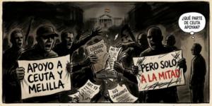 A la mitad de Ceuta