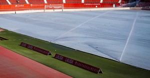 Césped listo para el regreso de la Liga