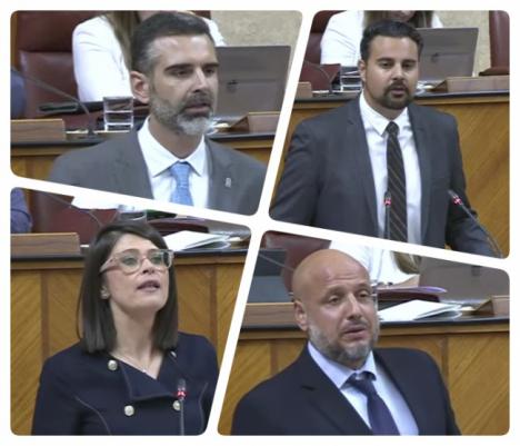 Cuatro almerienses en la tribuna del Parlamento debaten sobre el trasvase Tajo-Segura