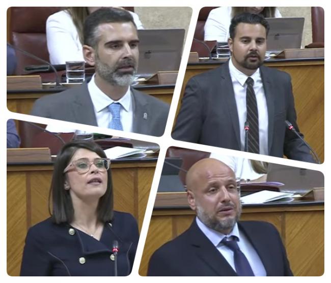 Cuatro almerienses en la tribuna del Parlamento debaten sobre el trasvase Tajo-Segura