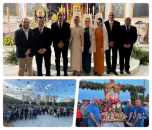 La Virgen del Saliente vuelve a casa arropada por el calor de sus fieles