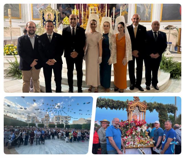 La Virgen del Saliente vuelve a casa arropada por el calor de sus fieles