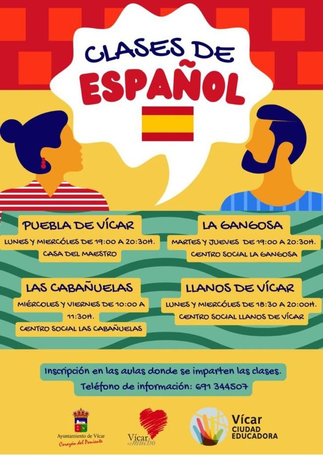 Inician cursos de español para inmigrantes en Vícar