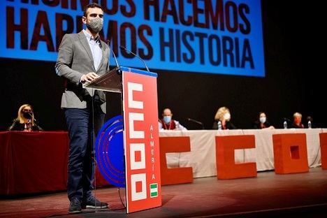 El alcalde aboga por un sindicalismo “activo y receptivo” en el XII congreso de CC.OO