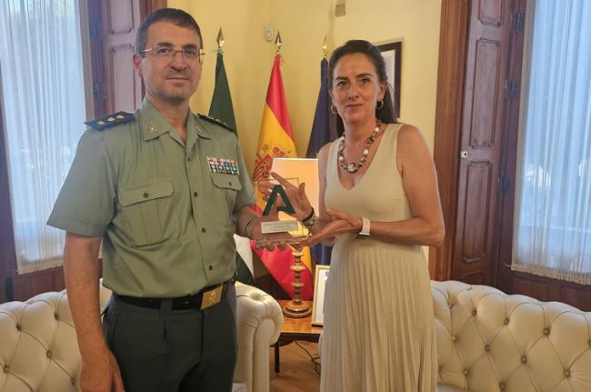 Despedida del coronel de la Guardia Civil en Almería