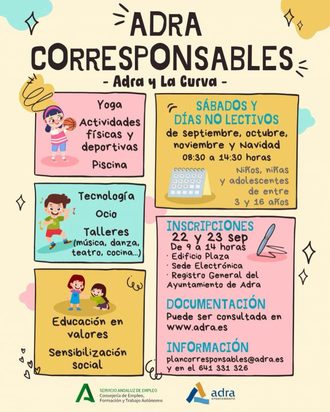Adra retoma el programa ‘Corresponsables’ para facilitar la conciliación