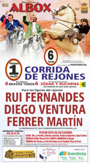El Ayuntamiento de Albox organiza una gran Corrida de Rejones con figuras de primer nivel
