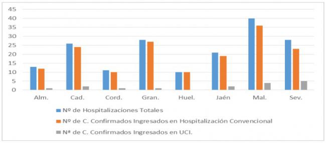 Almería suma un fallecido por Covid19 y tiene 13 hospitalizados